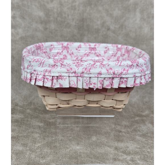 Longaberger 2008 Horizon Of Hope Basket Liner Protector & Lid - Picture 4 of 7